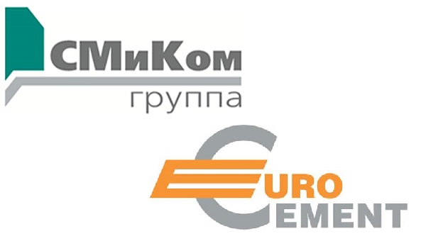 Логотипы Евроцемента и СМИКОМ