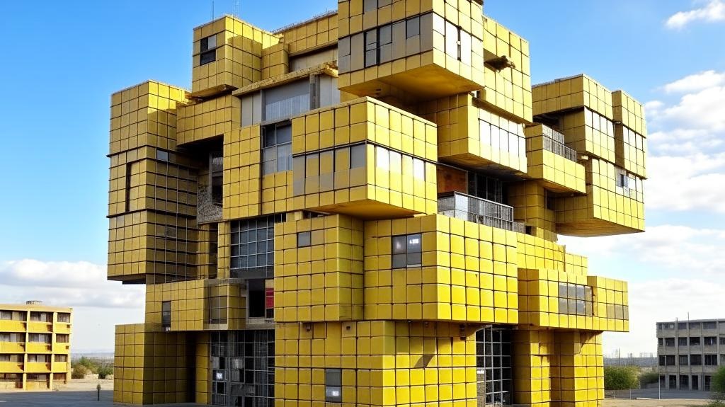 Дом из модульных кубиков